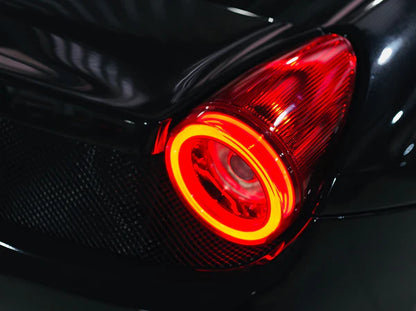 AlphaRex 10-15 Ferrari 458 NOVA-Series Prismatic LED Tail Lights - Red Smoke