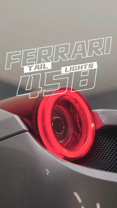 AlphaRex 10-15 Ferrari 458 NOVA-Series Prismatic LED Tail Lights - Red Smoke