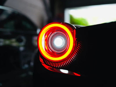 AlphaRex 10-15 Ferrari 458 NOVA-Series Prismatic LED Tail Lights - Red Clear