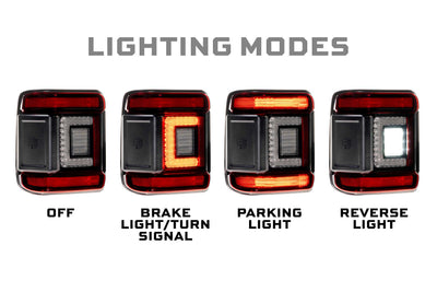 Morimoto Jeep Wrangler JL (2018+) XB Low Profile Tail Lights