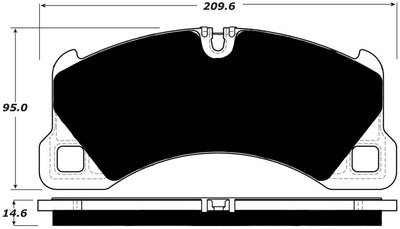 Porterfield Brake Pads for 2016 PORSCHE CAYENNE w/360mm Front Rotor