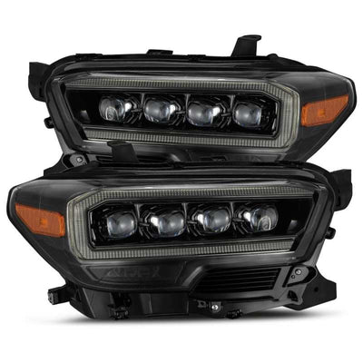 AlphaRex 16-20 Toyota Tacoma NOVA LED Projector Headlight Plank Style Alpha Black w/Activation Light 880705 *Discontinued