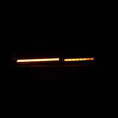 AlphaRex 12-21 Tesla Model S LUXX-Series LED Tail Lights Alpha-Black (With Black Trunk Center Piece Replacement)