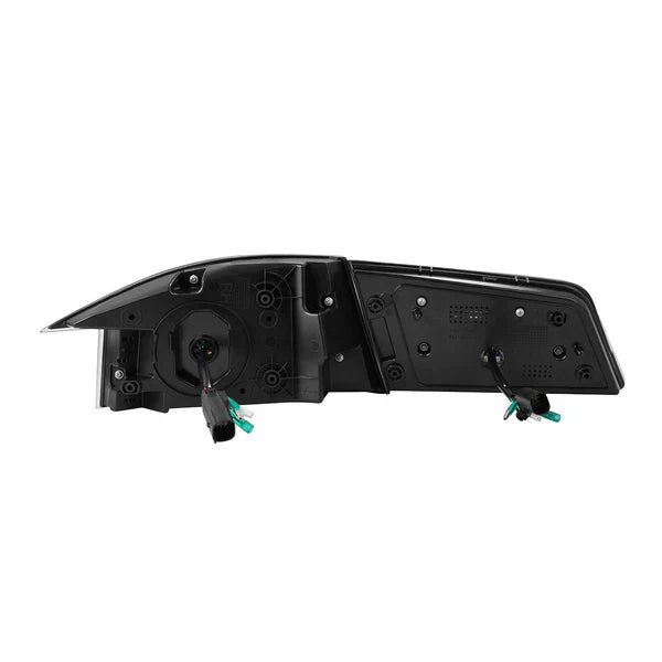 AlphaRex 12-21 Tesla Model S LUXX-Series LED Tail Lights Alpha-Black (With Black Trunk Center Piece Replacement)