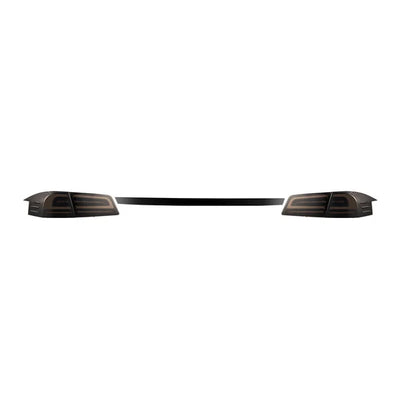 AlphaRex 12-21 Tesla Model S LUXX-Series LED Tail Lights Black Smoke (With Black Trunk Center Piece Replacement)