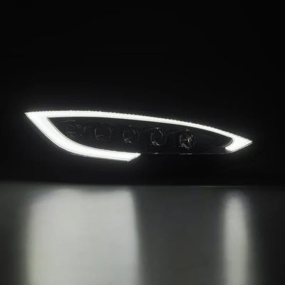 AlphaRex 12-21 Tesla Model S NOVA-Series LED Projector Headlights Black