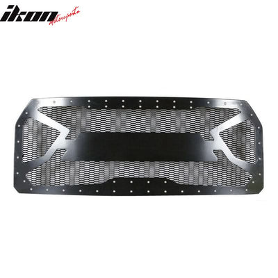 Fits 15-22 Ford F-150 Black Front Bumper Mesh Grille Guards
