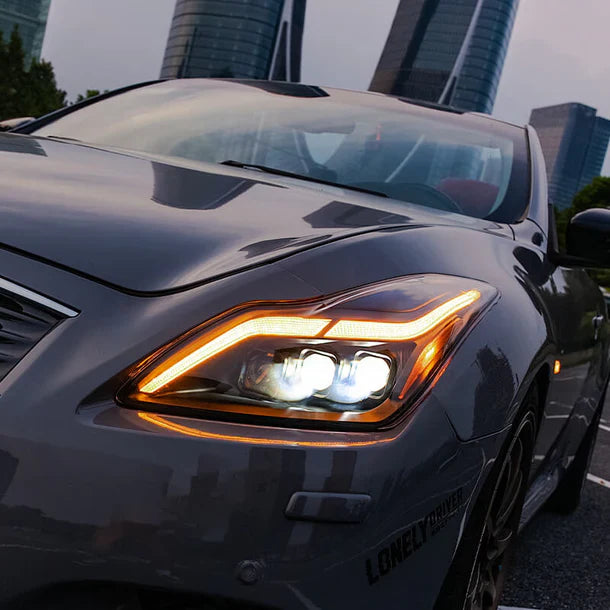 NTXGlow GT-R Style Headlights (2008-2013 Infiniti G37 Coupe)