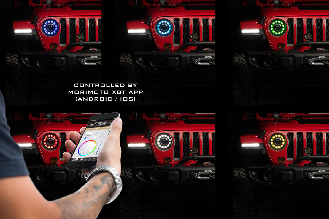 Morimoto Super7 RGBW Halo System: Jeep JL/JT