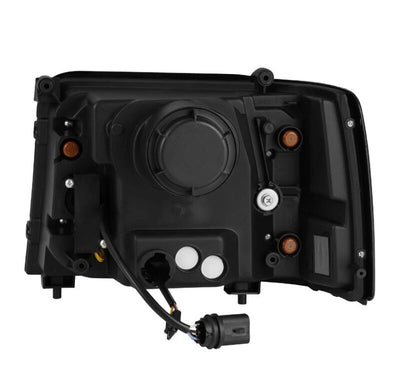 AlphaRex 92-96 Ford F-Series/Bronco LUXX-Series Proj Headlights Blk w/Actv Light SeqSig & SBDRL 880268 *Discontinued