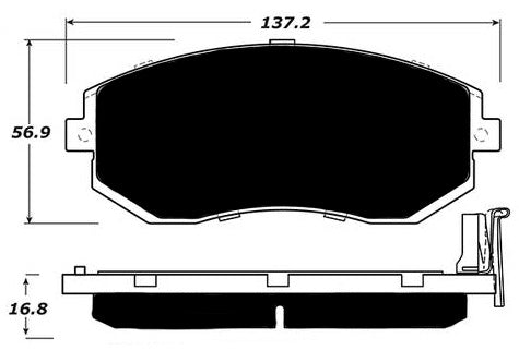 Porterfield Brake Pads for 2016 SUBARU BRZ w/ Solid Rear Disc