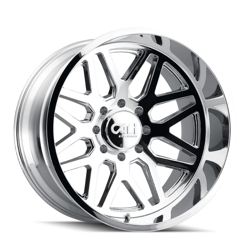Cali Off-Road 9115 Invader 24x14 / 8x165.1 BP / -76mm Offset / 125.2mm Hub Chrome Wheel 9115-24481C