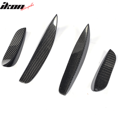2015-2021 Benz C-Class W205 JC Front Bumper Fins Canards Carbon Fiber