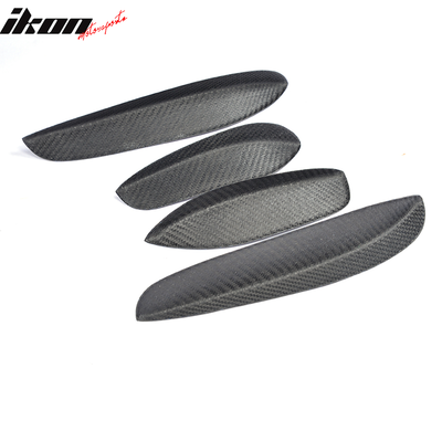 2015-2021 Benz C-Class W205 JC Front Bumper Fins Canards Carbon Fiber