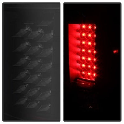 xTune Chevy Silverado 07-13 LED Tail Lights Black Smoke ALT-JH-CS07-LED-BKSM