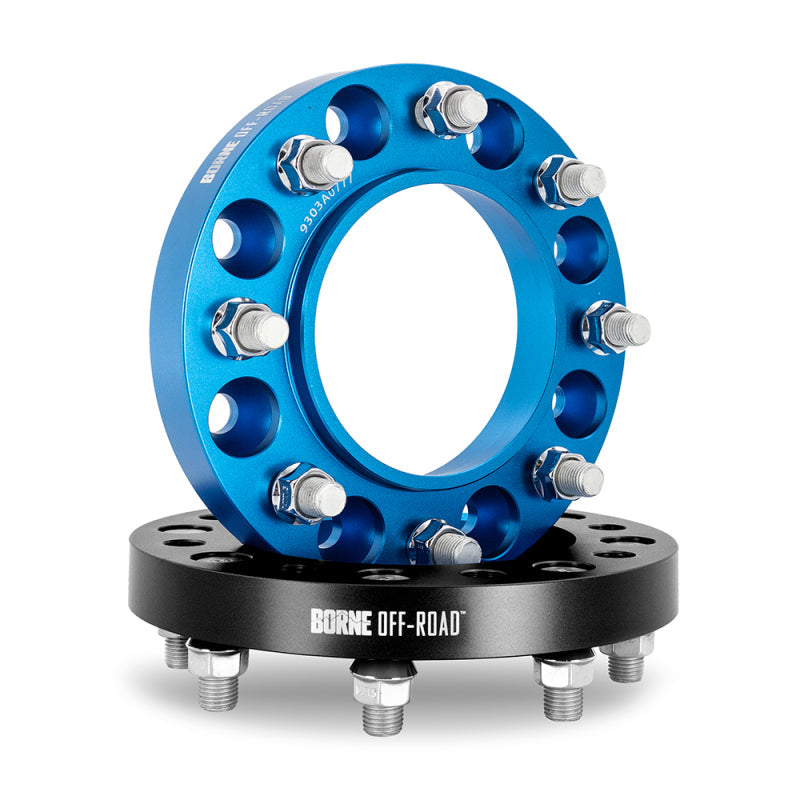 Borne Off-Road Wheel Spacers 8X165.1 121.3 32 M14 Blu BNWS-006-320BL
