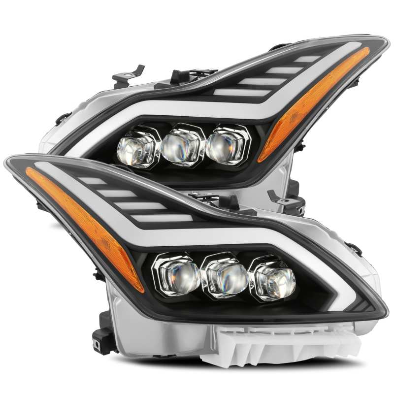 AlphaRex 08-13 Infiniti G37/14-15 Q60 Coupe MK II NOVA-Series LED Projector Headlights Jet Black