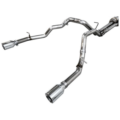 AWE 25+ RAM 1500 3.0TT 0FG Catback Touring Exhaust - Chrome Silver Tips