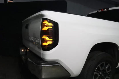 AlphaRex 14-21 Toyota Tundra LUXX-Series LED Tail Lights Alpha-Black
