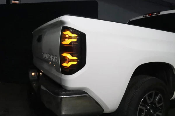 AlphaRex 14-21 Toyota Tundra LUXX-Series LED Tail Lights Alpha-Black