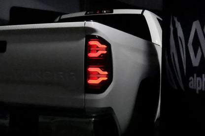 AlphaRex 14-21 Toyota Tundra LUXX-Series LED Tail Lights Black