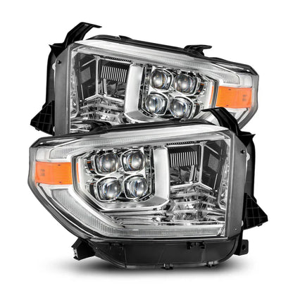 AlphaRex 14-21 Toyota Tundra MK II NOVA-Series LED Projector Headlights Chrome