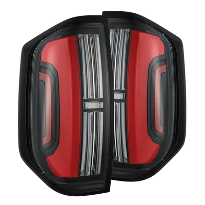 AlphaRex 14-21 Toyota Tundra NOVA-Series LED Tail Lights - Black Red