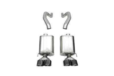 Corsa 06-13 Chevy Corvette C6 Z06 7.0L / 09-13 ZR1 6.2L Black PVD AxleBack Exhaust w/4.5in Twin Tips 21077BLK