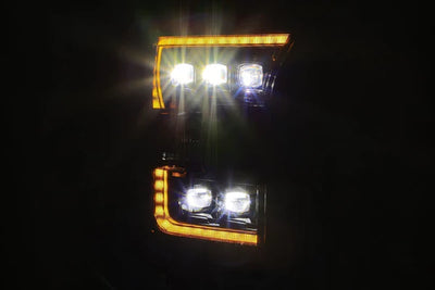AlphaRex 15-17 Ford F150 / 17-20 F150 Raptor NOVA-Series LED Projector Headlights Chrome