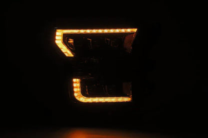 AlphaRex 15-17 Ford F150 / 17-20 F150 Raptor NOVA-Series LED Projector Headlights Chrome