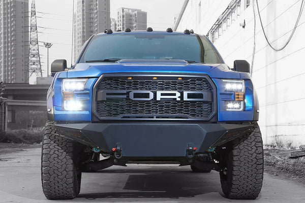 AlphaRex 15-17 Ford F150 / 17-20 F150 Raptor NOVA-Series LED Projector Headlights Chrome