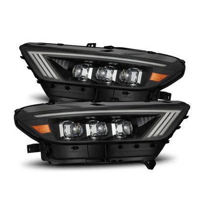 AlphaRex 15-17 Ford Mustang/18-20 Mustang Shelby GT350/GT500 NOVA-Series LED Projector Headlights Black