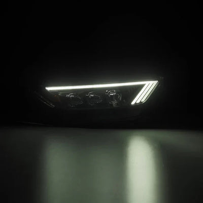 AlphaRex 15-17 Ford Mustang/18-20 Mustang Shelby GT350/GT500 NOVA-Series LED Projector Headlights Alpha-Black