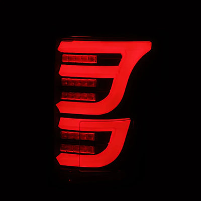 AlphaRex 15-20 Ford F150 LUXX-Series LED Tail Lights Black