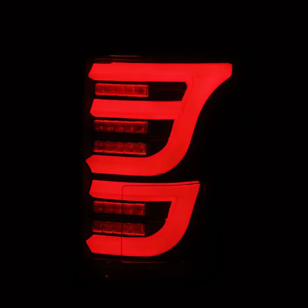 AlphaRex 15-20 Ford F150 LUXX-Series LED Tail Lights Black