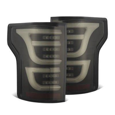 AlphaRex 15-20 Ford F150 LUXX-Series LED Tail Lights Black