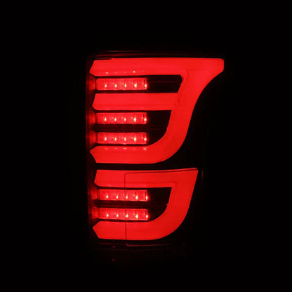 AlphaRex 15-20 Ford F150 LUXX-Series LED Tail Lights Black