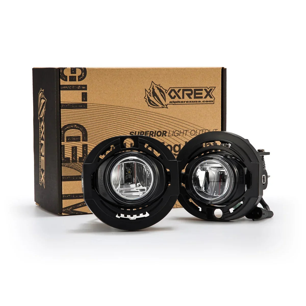 Alpharex 15-23 Dodge Charger LED Projector Fog Lights (White Output Only)