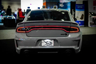 AlphaRex 15-23 Dodge Charger MKII NOVA-Series Prismatic LED Tail Lights Black
