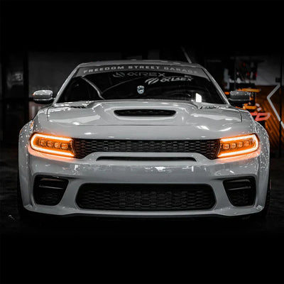 AlphaRex 15-23 Dodge Charger NOVA-Series LED Projector Headlights Alpha-Black