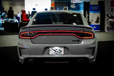 AlphaRex 15-23 Dodge Charger NOVA-Series Prismatic LED Tail Lights Smoke