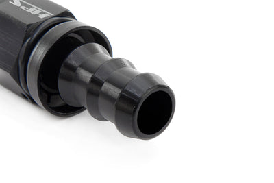 HPS Performance Products Push-on Hose End to AN Female, Aluminum, Black