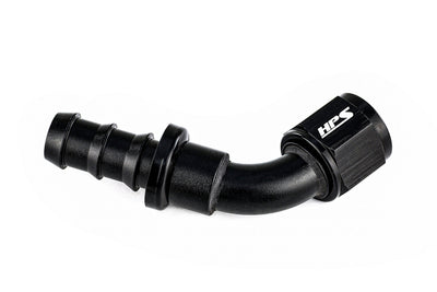 HPS Performance Products Push-on Hose End to AN Female, Aluminum, Black