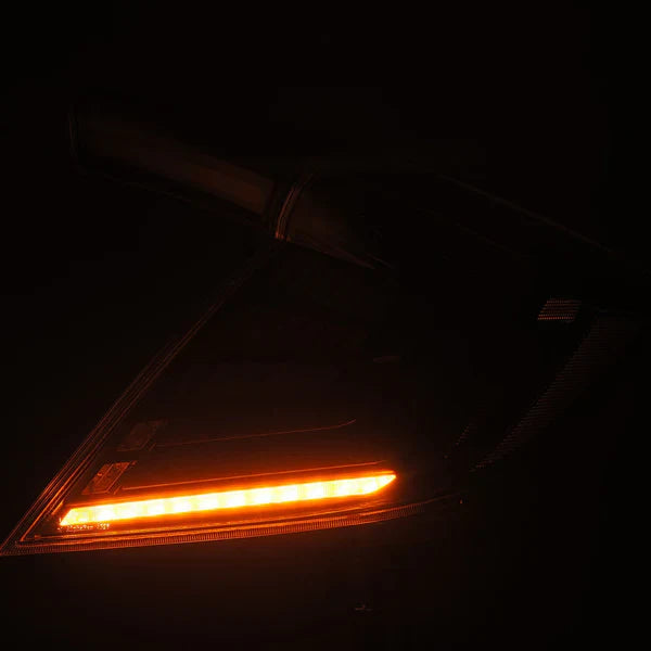 AlphaRex 16-21 Honda Civic Hatchback NOVA-Series Prismatic LED Tail Lights Clear Smoke