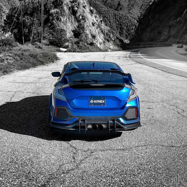 AlphaRex 16-21 Honda Civic Hatchback NOVA-Series Prismatic LED Tail Lights Black Smoke