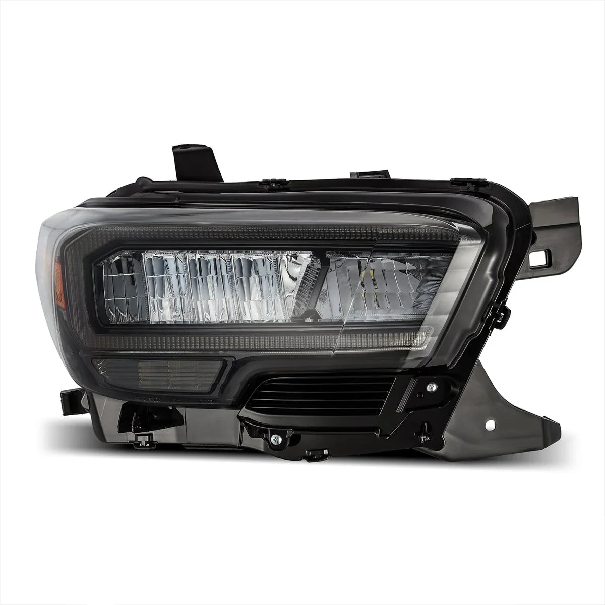 AlphaRex 16-23 Toyota Tacoma LUXX-Series LED Crystal Headlights Alpha-Black