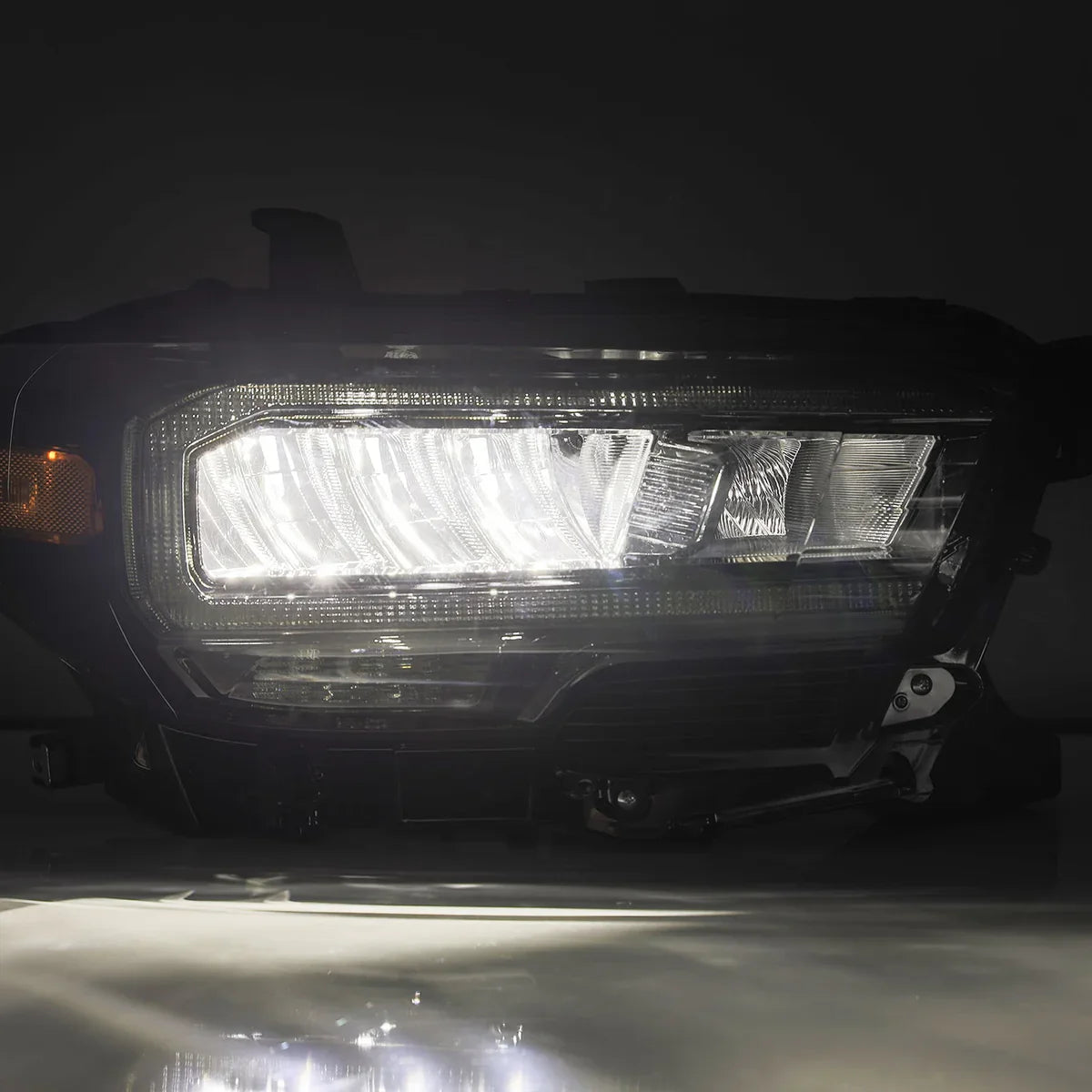 AlphaRex 16-23 Toyota Tacoma LUXX-Series LED Crystal Headlights Alpha-Black
