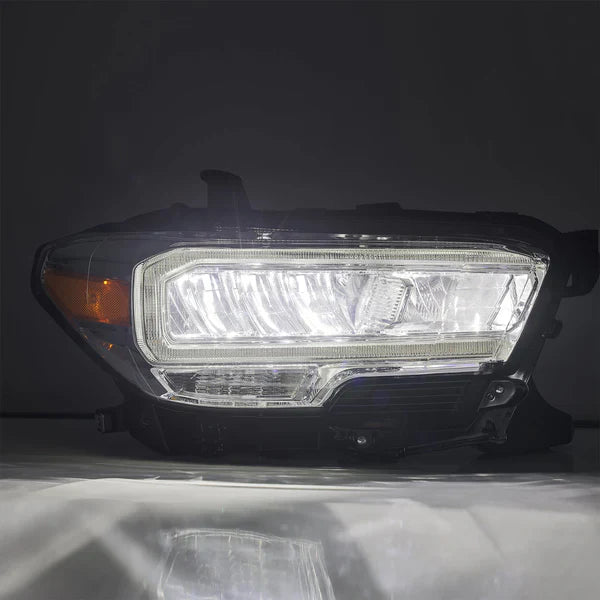 AlphaRex 16-23 Toyota Tacoma LUXX-Series Crystal Headlights - Chrome
