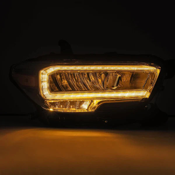 AlphaRex 16-23 Toyota Tacoma LUXX-Series Crystal Headlights - Chrome