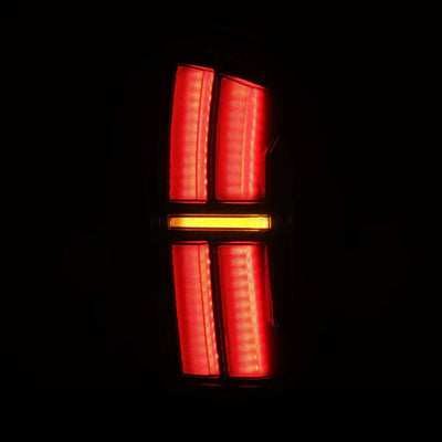 AlphaRex 16-23 Toyota Tacoma NOVA-Series Prismatic LED Tail Lights Black